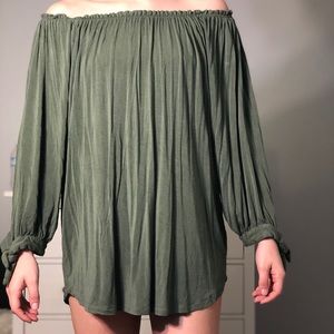 GREEN SHIRT/DRESS
